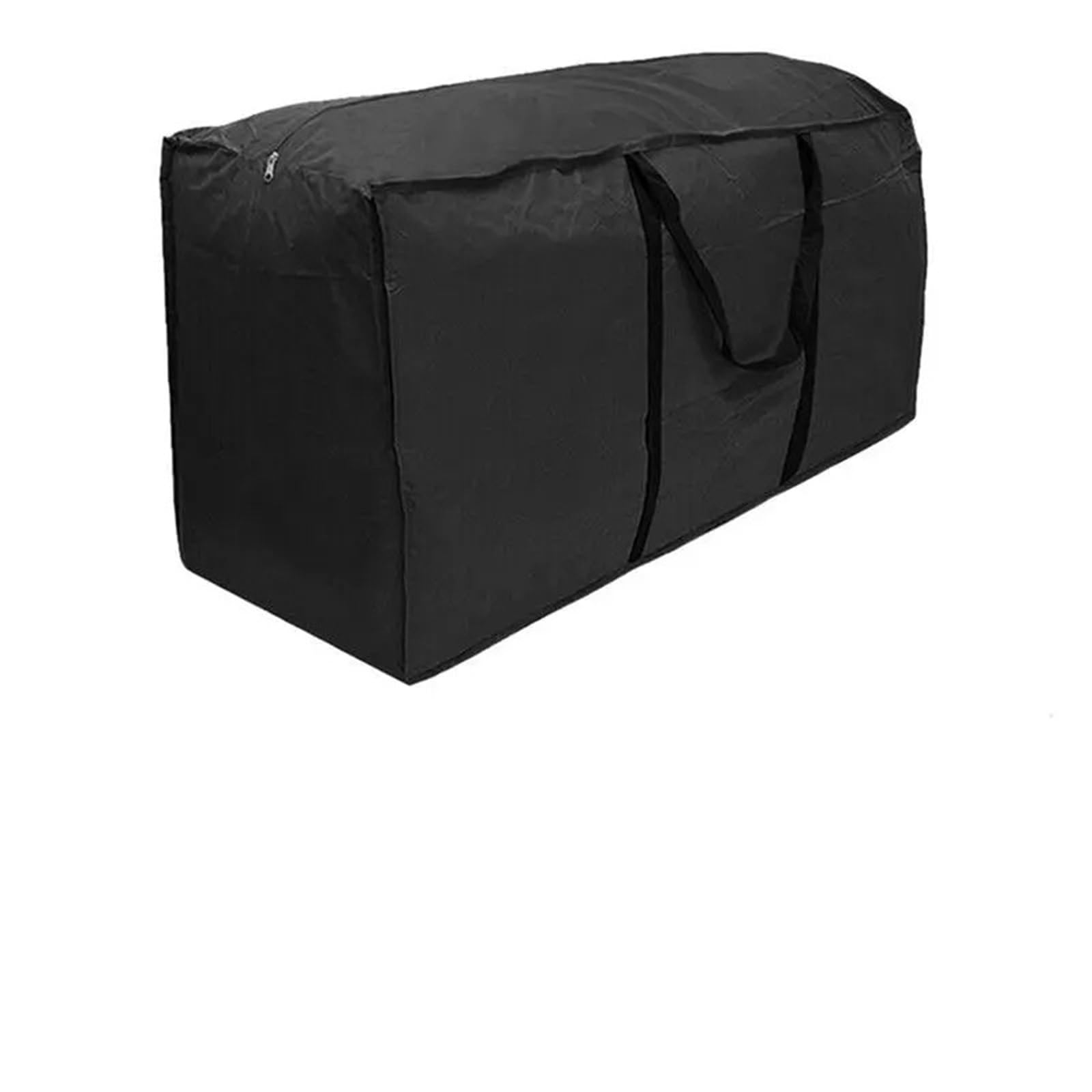 Borsa portaoggetti nera in tessuto Oxford resistente e impermeabile, coperture for set di mobili da giardino, organizer Per Cuscini(122x39x55cm)