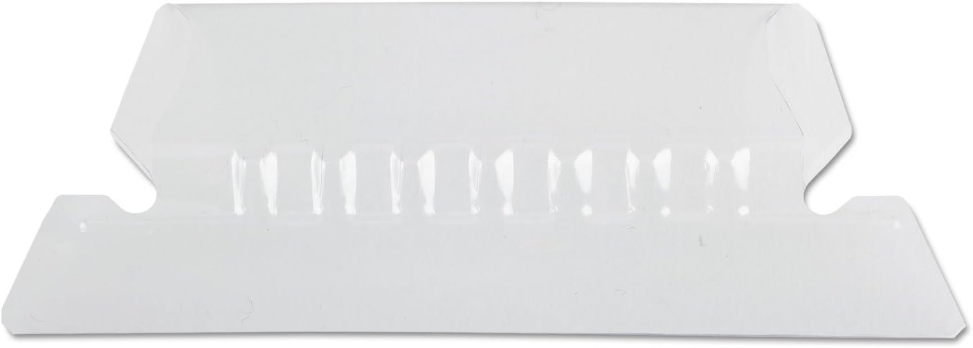 Pendaflex Insertable Plastic Tabs Hanging Folder Tabs, 2", Clear, 25 Tabs and Inserts per Pack (42)