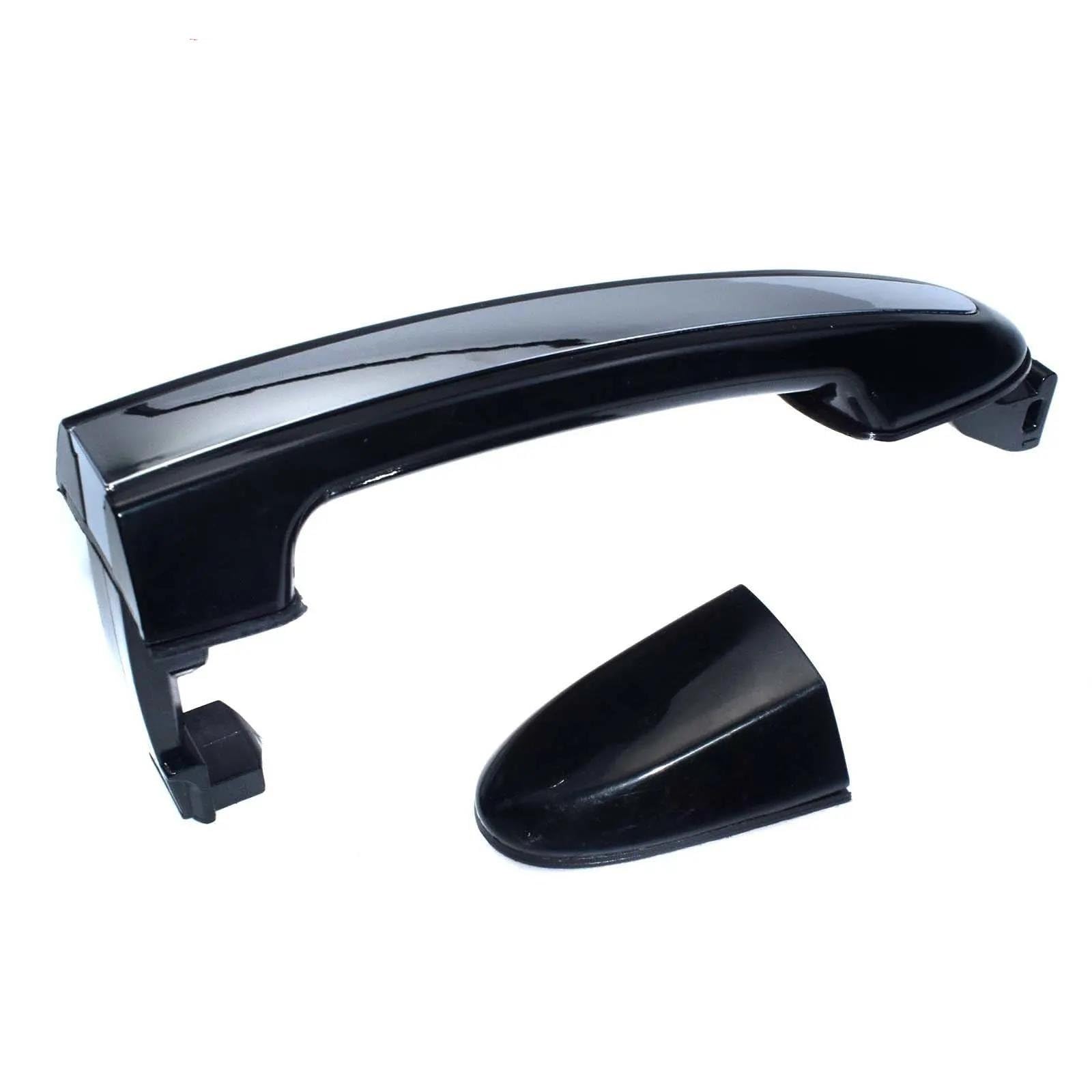 KLAUER Door Handle Covers Chrome Black Outer Door Handle for Hyundai for Santa Fe 2007-2012 826512B000 826612B000 836512B000(Rear Right)