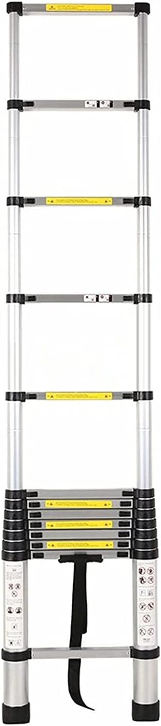 OKUOKA Telescoping Ladder 6.2m/ 5m/ 3.8m/ 3.2m/ 2.6m Tall, Folding Telescopic Ladder, Heavy Duty Extension Ladder for RV, Loft, Home & Attic, Loads 150kg (Size : 1.4m/4.5ft) Interesting l