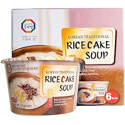 Surasang Tteokguk, Korean Rice Cake Soup, Simple and Nourishing New Year's Soup 6.3 Ounce, Pack of 6 | Simple and Nourishing New Year's Soup 6.3 Ounce, Pack of 6