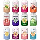 Spindrift Sparkling Water, Ultimate Variety Pack – 12-Flavor – Made with Real Squeezed Fruit, 12 Fl Oz Cans, Pack of 12