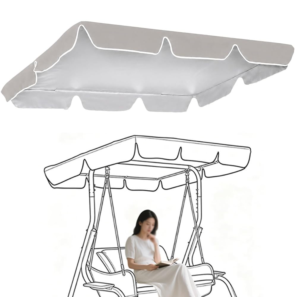 Toldo de repuesto para columpio exterior que evita goteras 142x120