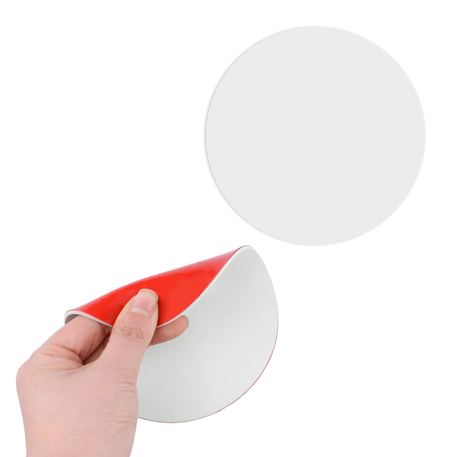 UFURMATE Rubber Ceiling Hole Cover Plate, 2Pcs Decorative Blank Wall Plates Round Adhesive Wall Hole Repair Kit for Floor, Ceiling and Wall (5 Inch)