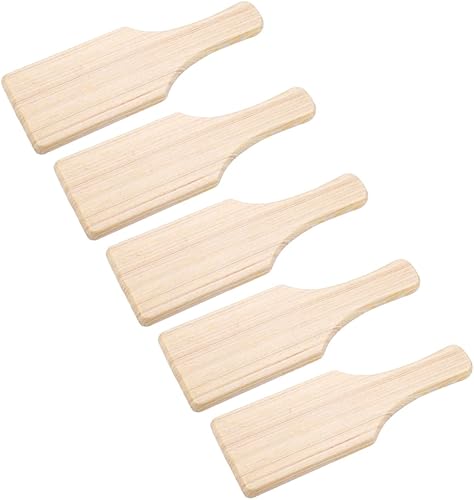 COHEALI Paleta de madera de la hermandad de la hermandad de 5 piezas de madera inacabada de madera de la promesa de madera de la tabla de la paleta