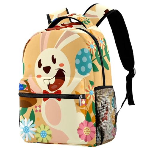 Sac à dos lapin de Pâques imperméable et résistant pour l'école