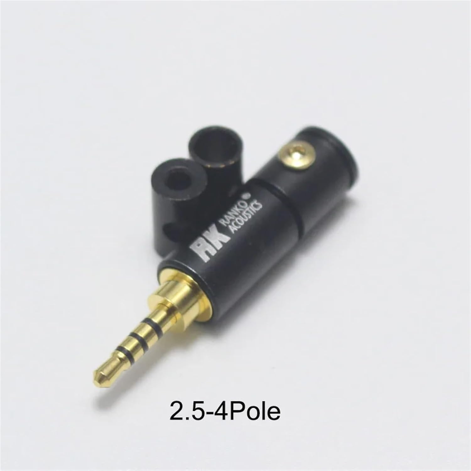 2Pcs 2.5mm 3.5mm 3/4 Pole Stereo Male Jack 2.5/3.5 Audio Connector Solder Adapter(2.5mm 4pole)