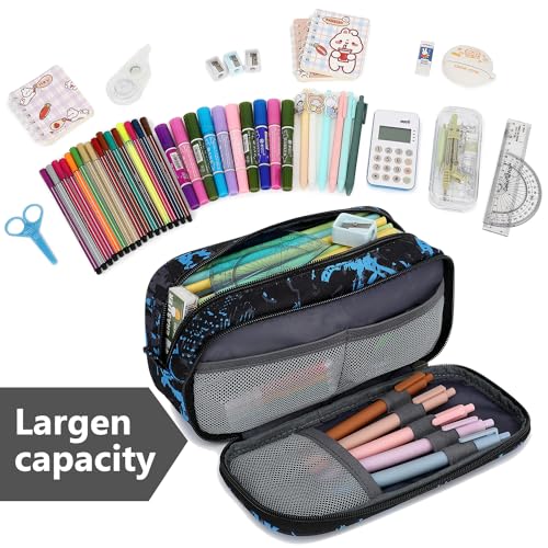 Image of Mountain guest Pencil Cases for kids, Large Capacity Pencil Pouch, Office College School Marker Organizer Case pen for Men Women Adult Teens