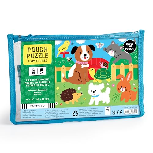 Playful Pets 12 Piece Pouch Puzzle
