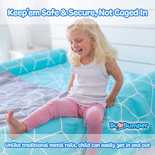 image for BuBumper [1-Pack] Extra Long Bed Rails for Toddler | Soft Foam Bed Bum