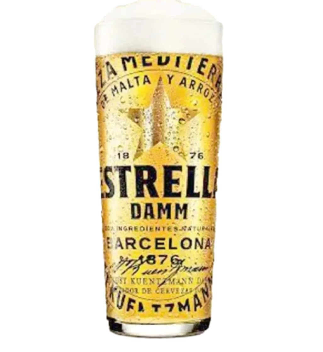 Personalised Engraved Glass Made from Estrella Damm 1 Pint Glass - Enter Your Own Custom Text