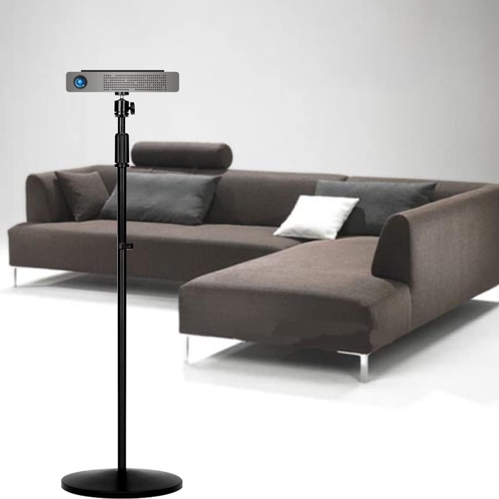 Projector Mounts Projector Floor Stand Mini Projector Stand Retractable Folding 38.58" to 66.92" Portable Mobile Home Office Meeting (Color : Black)