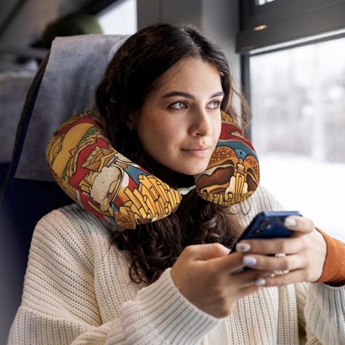 Almohada de viaje espuma viscoelástica tamaño U miniatura 5