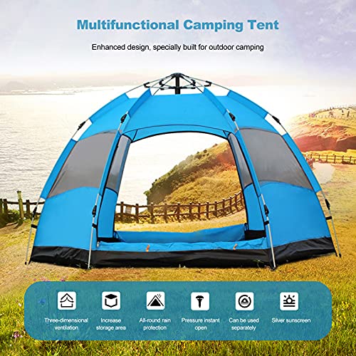 Carpa ergocar para camping dome impermeable para 4 personas miniatura 3