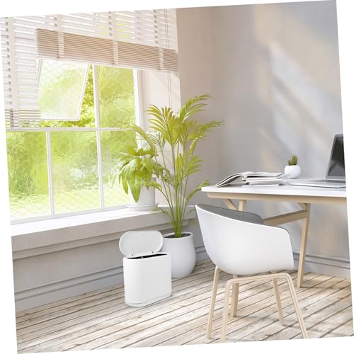 Cabilock Caneca de Basura Plástica Blanca 1.92 lb Rectangular miniatura 2