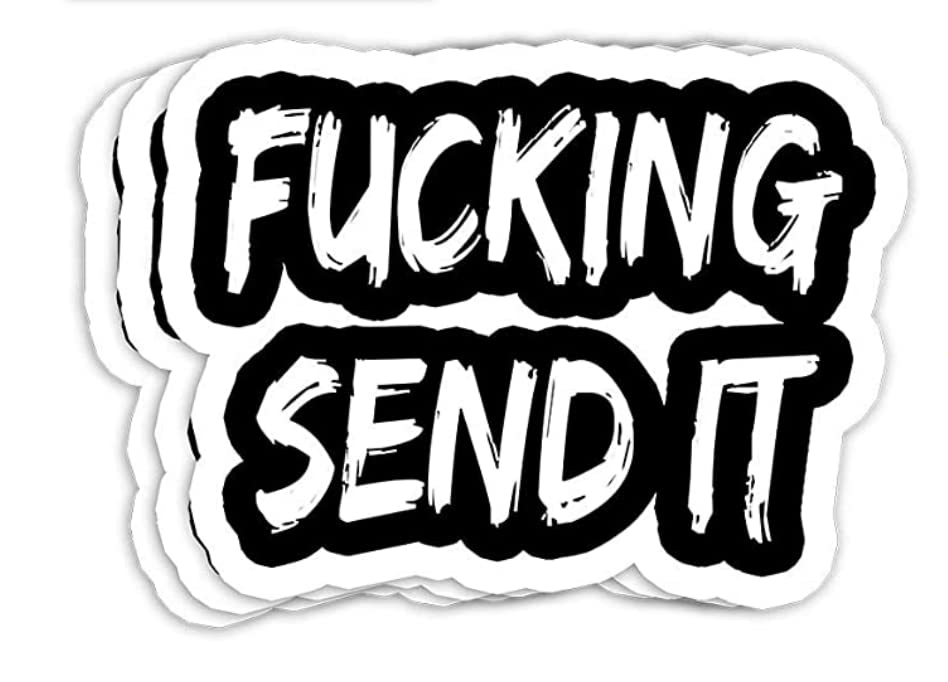 Autocollants FU*King Send IT 10,2 cm anti-bulles pour rénover vos objets rayés