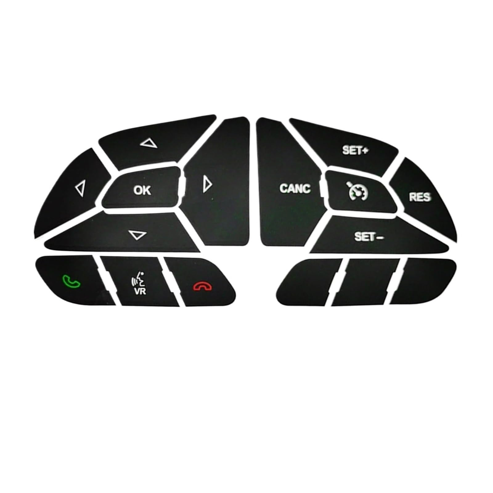 Interior Button Decals Compatible with Jeep for Commander for Grand for Cherokee Interior Button Stickers Steering Wheel Repair Kit
