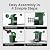 Bird Feeder with Camera Solar Powered 2K HD Video, 10,000+ Species AI Recognition, Real-Time App Alerts, and Weatherproof Design for Effortless Birdwatching, Gift for Father's Day, Grass Green