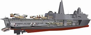 Posterazzi Cutaway illustration of the U.S. Navy's San Antonio class amphibious transport dock ship Poster Print, (22 x 8)