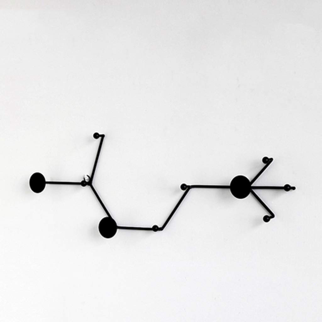 MRKU Coat Rack with Hooks Clothes Hat Decorative Wall Shelf Creative Porch Key Hanger Door Entrance