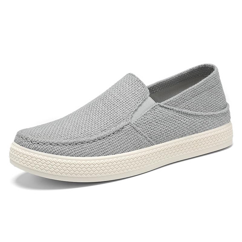 Men’s Summer Slip‑On Loafers,Mesh Half‑Mules with Arch Support, Breathable Soft Sole Driving Shoes for Boating, Beach