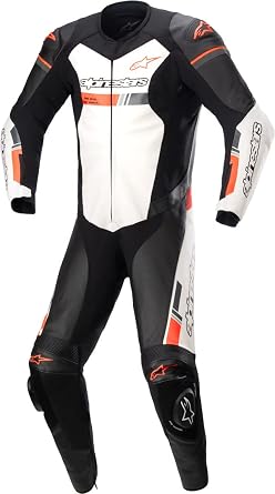 Alpinestars GP Force Chaser Leather One-Piece Suit 58 Black/White/Red