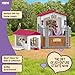 Schleich Horse Club - 32 PC Stall and Doghouse Playset with Horse Figurine and Toy Dog for Girls and Boys - Kids Ages 5+ | 72218