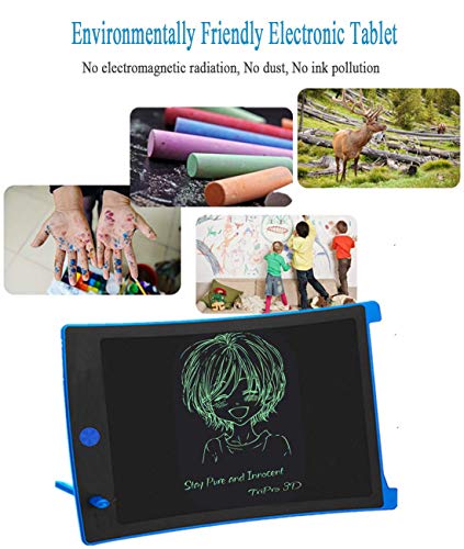 LCD Writing Tablet, 8.5-Inch Writing Board Doodle Board, Electronic Doodle Pads Drawing Board Gift for Kids and Adults at Home,School and Office (Blue)