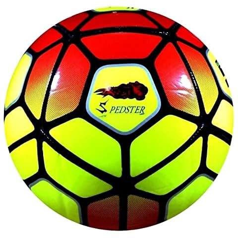 Spedster Football 2022-2023 Genuine Premium Leather Quality Football Size 3,4,5 (YELLOW, 4) Cover