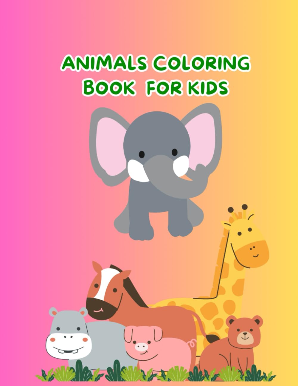 Cute Animals Coloring Book for Kids Ages 3–6: Fun & Easy Coloring Pages with Adorable Animals – Perfect for Toddlers and Preschoolers