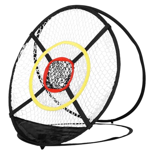 Gadpiparty 高反発素材製ゴルフチッピングネット 折りたたみ式ボールキャッチャー付き ゴルフ練習用ネット 室内外対応 自立設置可能 ゴルファ