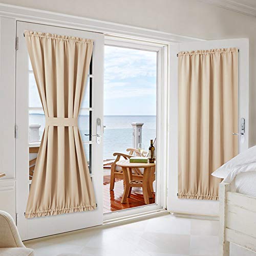 NICETOWN Door Curtain Window Panel - Room Darkening Window Treatment French/Sliding/Patio Door Blind