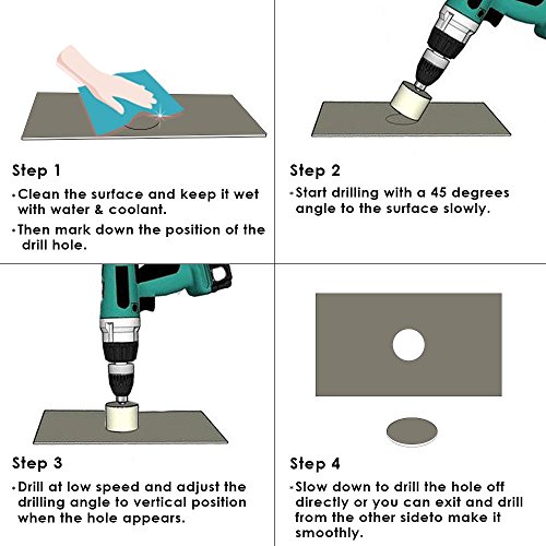 BLENDX Diamond Drill Bits - Click to see details. How to drill tiles with diamond hole saw