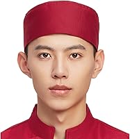 Vista 1 de Hyzrz Gorros de chef unisex ajustables para cocina con parte superior de malla transpirable