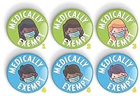 Algopix Similar Product 9 - 1 x MEDICALLY EXEMPT FROM WEARING A