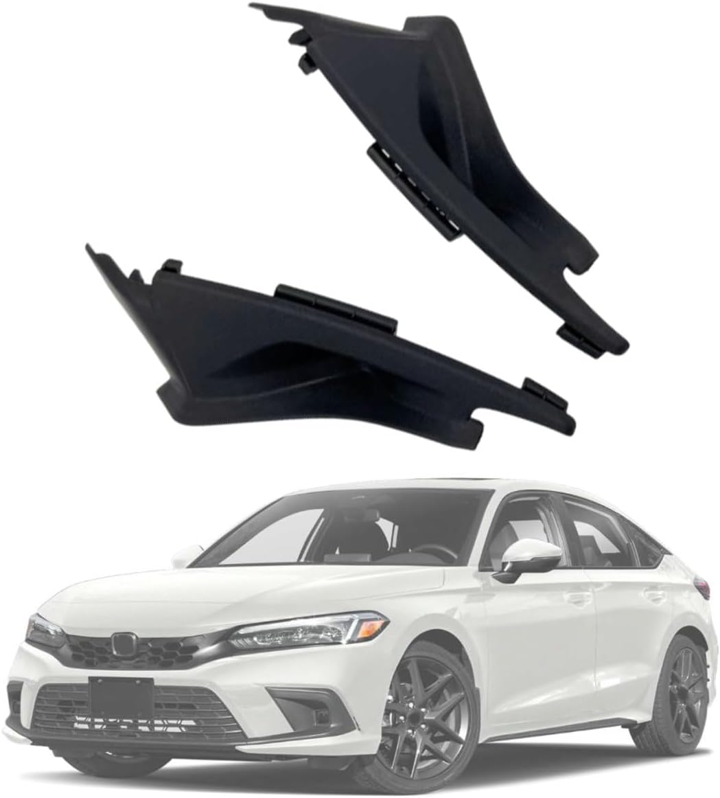 1 Pair Front Windshield Wiper Side Cowl Extension Trim Cover Replacement Part 73155-T20-A01,73165-T20-A01 for Honda Civic 2022 2023 2024