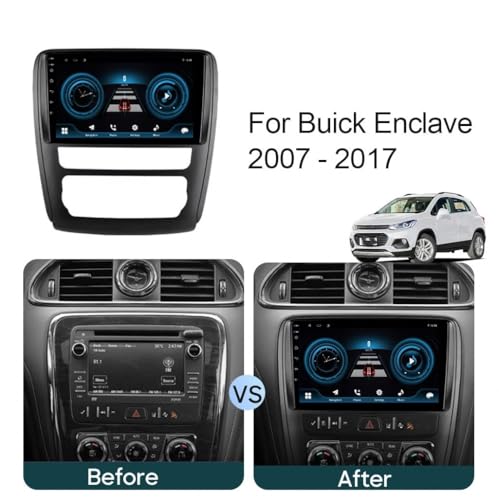 Radio coche 2 DIN para Buick Enclave 2007-2017 con Carplay y Bluetooth 2