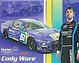 2022 Cody Ware Nurtec ODT RWR Ford NASCAR Signed 8x10 Hero Card Postcard - Autographed NASCAR Photos