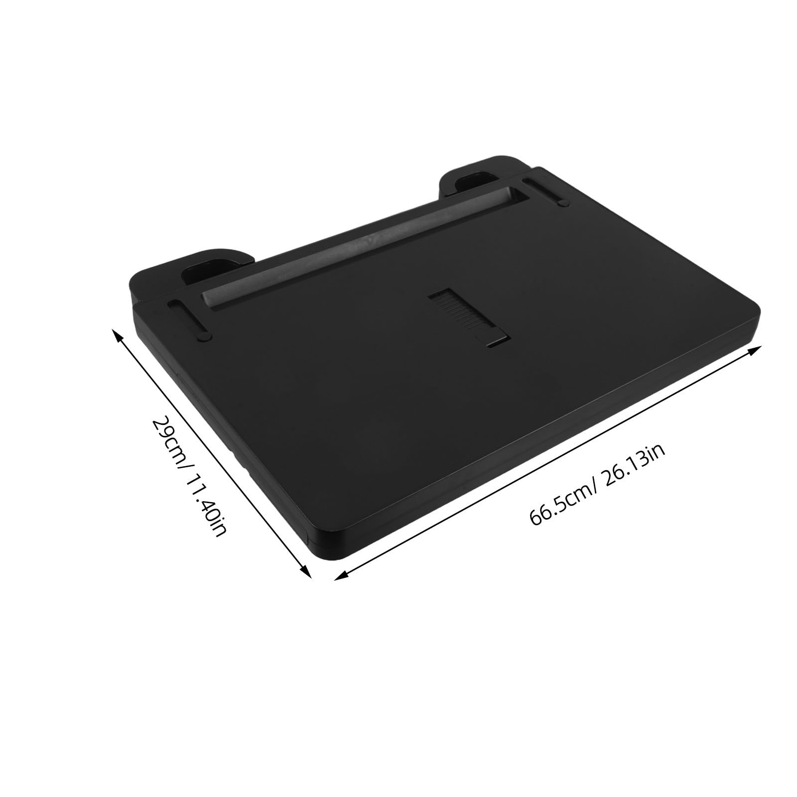 FOMIYES Vassoio per Volante Auto Nero in ABS Multifunzionale Pieghevole Compatibilità, per Lavoro e Viaggio Tablet e Laptop