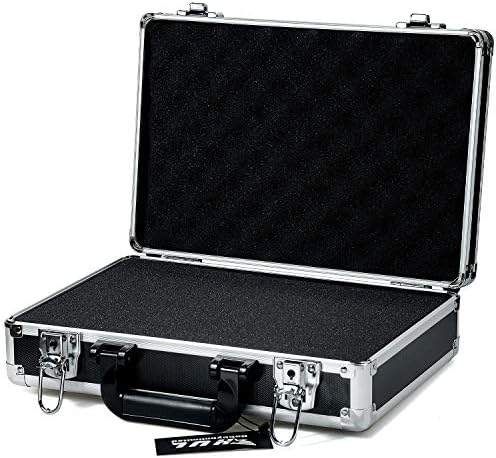 HUL 16in Two-Tone Aluminum Case with Customizable Pluck Foam Interior for Test Instruments Cameras Tools Parts and Accessories