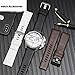 GANYUU 22mm 24mm 26mm 28mm 30mm Genuine Leather watchband for Diesel DZ7259 DZ7256 DZ7265 Watch Strap (Color : Black Rose Gold, Size : 24mm)