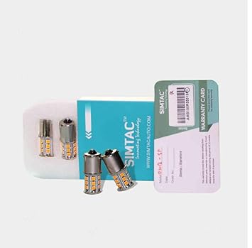 MOTOLURGY?- SIMTAC 360? Reflecting LED Indicator Bulbs With 3 Years Warranty By Simtac | Handmade | Retrofit (Color- Amber, Fitment- Cross Pin)