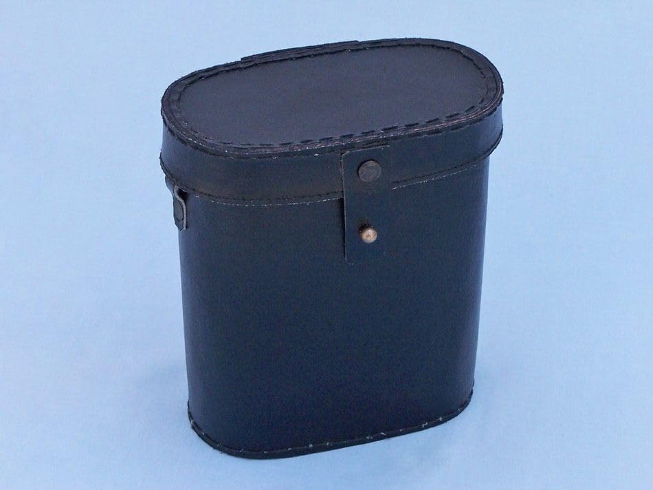 Vintage Antique Brass Binoculars with Strap and Leather Bag – Nautical Telescope Decor – Handcrafted Maritime Binoculars for Home, Office, or Library – Unique Gift for Men & Collectors image 5
