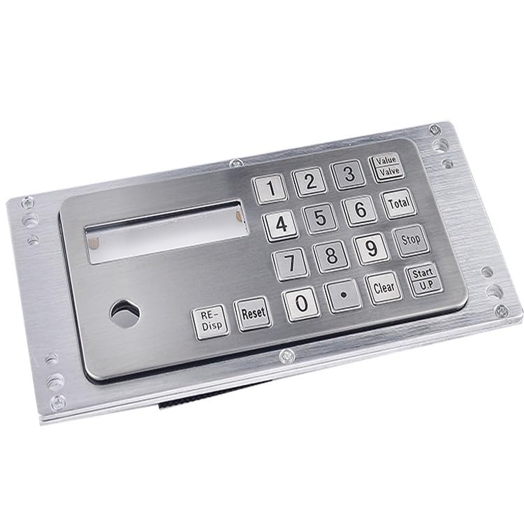 Teclado de acero inoxidable de 18 teclas para dispensador de combustible mecánico PS/2