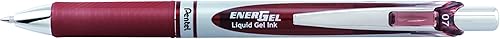 Miniatura 6 de Pentel EnerGel Deluxe RTX - Juego de bolígrafos de tinta de gel líquido, paquete de 3 con 4 recambios (0.028 in) (azul marino)