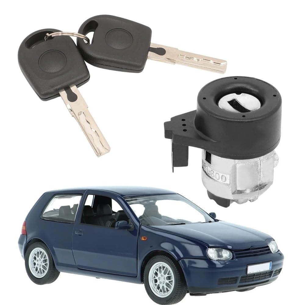 Car Lock Barrel 3B0905855C Compatible with VW for Bora for Golf IV for Beetle for Polo 9N Ignition Steering Switch Lock