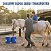 GlikCeil 2 Pack Jump Blocks for Horses Blue Pets Jump Block Lightweight Durable Versatile Training Enhances Equestrian Practice Equipment for Beginners Equestrian Enthusiasts Physical Education