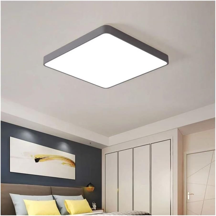 Plafonnier LED économe en énergie moderne avec éclairage 3 couleurs
