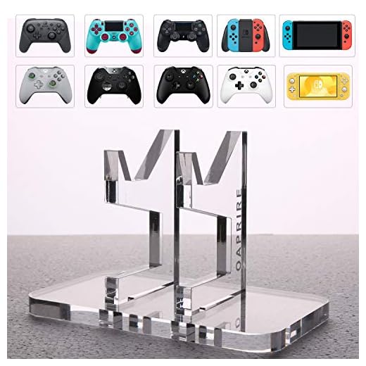 OAPRIRE Universal Controller Stand Holder - Fits Modern and Retro Game Controllers - Perfect Display and Organization - Limited Edition Handcrafted Controller Accessories with Crystal Texture