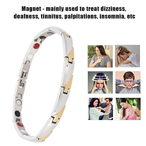 Pulseira de saúde, pulseira de cuidados de saúde de moda feminina, pulseira de aço inoxidável, prote